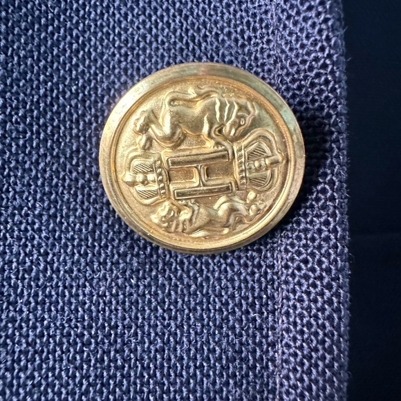 Navy Blue University Blazer - Picture 4 of 7